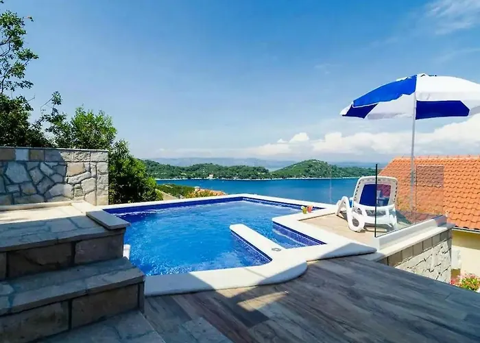 Seaside With A Swimming Pool Sobra, Mljet - 22926 Apartament Babino Polje